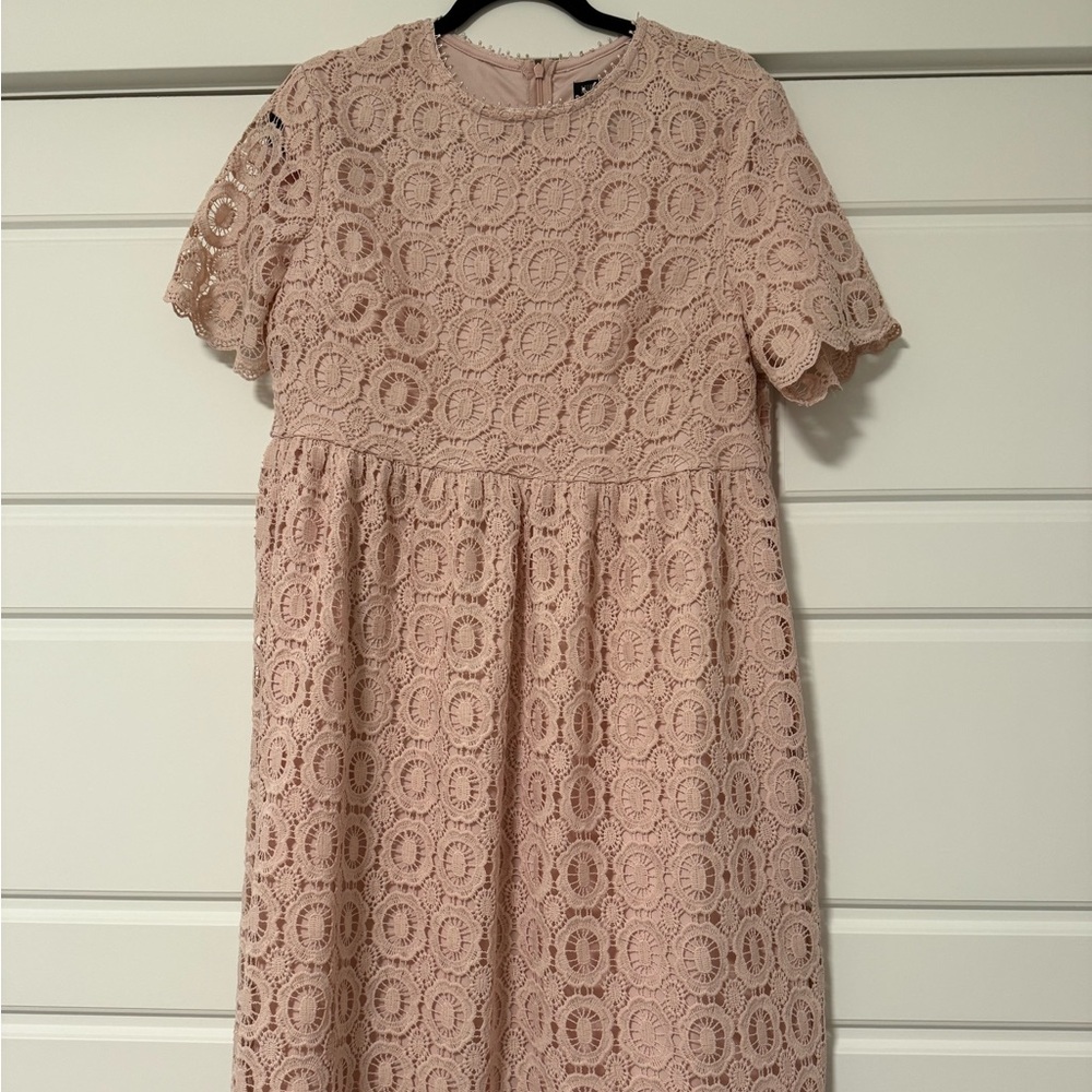 Mikarose Lace Dress in Soft Pink